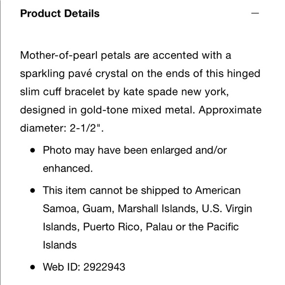 NEW KATE SPADE DISCO PANSY PEARL HINGE BRACELET - Picture 7 of 7